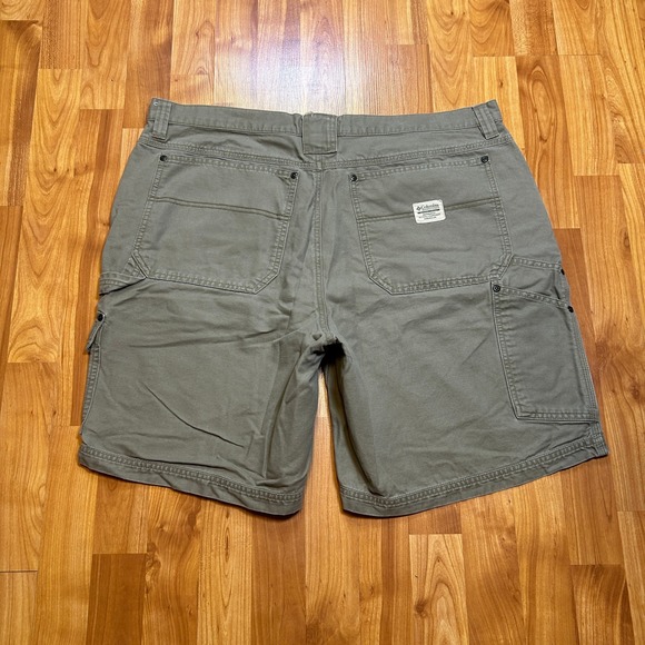 Columbia Other - Columbia Mens Carpenter Cargo Shorts Utility Workwear 40 Khaki Grey